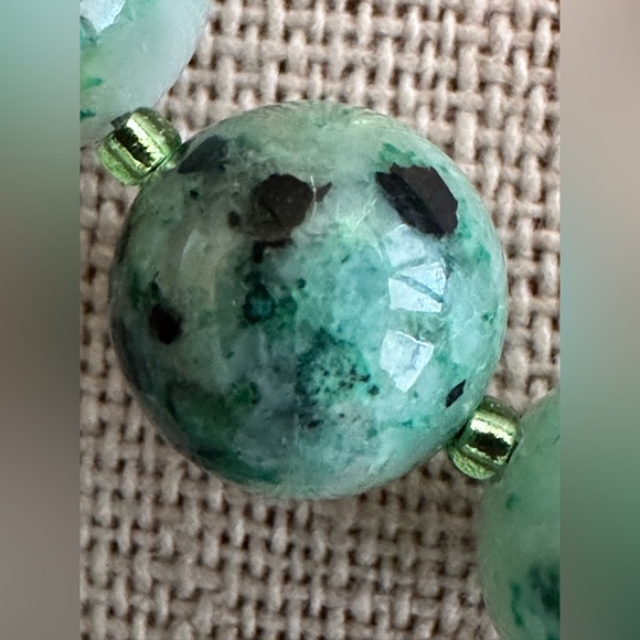 22 inch Chrysocolla gemstone bead necklace NWOT - Picture 6 of 13